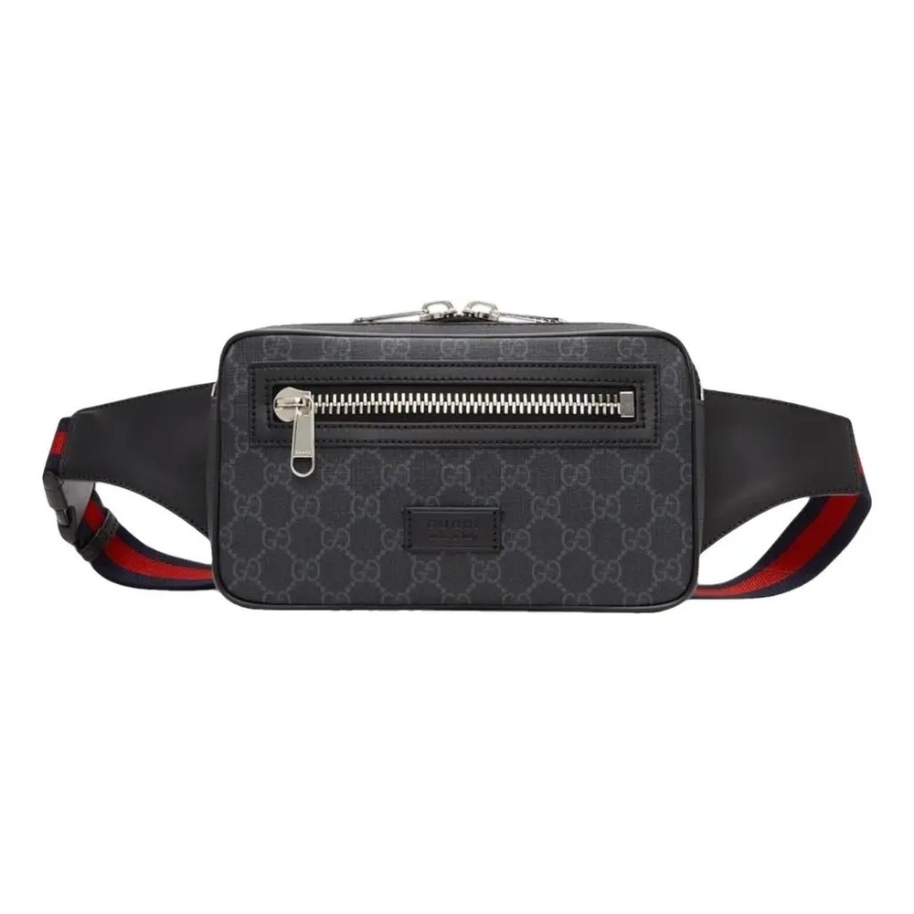 Gucci ophidia zip leather black sling Bag/ belt bag w/COA
